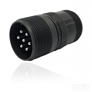 Fujikura, D/MS3101A20-15P, Cable Connecting Receptacle, 7 size 12 Pin Contacts, Shell Size 20, Black Trivalent Chromate.