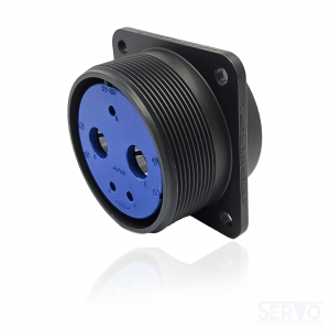 Fujikura, D/MS3102A32-1S, Box Mounting Receptacle, 2 size 0 and 3 size 12 Socket Contacts, Shell Size 32, Black Trivalent Chromate.