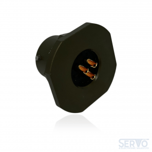Yeonhab, YH3114A12-3P MIL-DTL-26482 I Style Jam Nut Receptacle, Green Zinc, Shell Size 12 with 3#16 Pin Contacts.