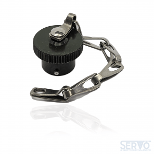 Yeonhab, YH3180-10C MILC26482 Series I Plug Cap Green Zinc Cobalt with Chain & Eyelet.