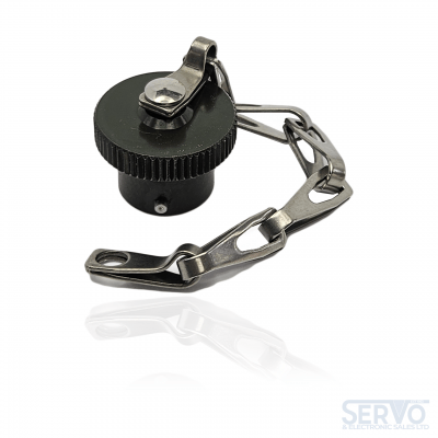 Yeonhab, YH3180-10C MILC26482 Series I Plug Cap Green Zinc Cobalt with Chain & Eyelet.