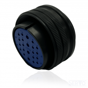 Fujikura, D/MS3106A28-11S(D190), Moistureproof Straight Plug, 4 size 12 and 18 size 16 Socket Contacts, Shell Size 28, Black Trivalent Chromate.