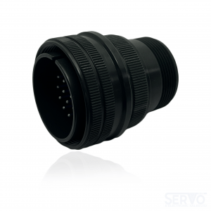 Fujikura, D/MS3106A28-12P, Straight Plug, 26 size 16 Pin Contacts, Shell Size 28, Black Trivalent Chromate.