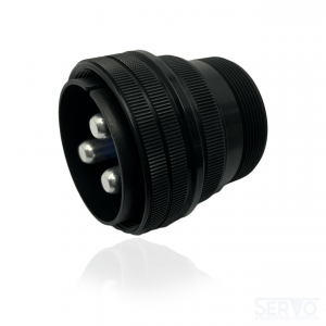 Fujikura, D/MS3106A36-4P, Straight Plug, 3 size 0 Pin Contacts, Shell Size 36, Black Trivalent Chromate.